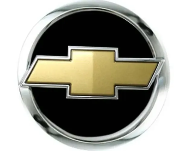 Emblema Dianteiro Grade Chevrolet Corsa Classic Com Dourado 2003 2004 2005 2006  Gravata 
