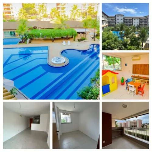 Apartamento em condomínio com 3 quartos sendo 1 suites - Porto Beach Residence, Aquiraz