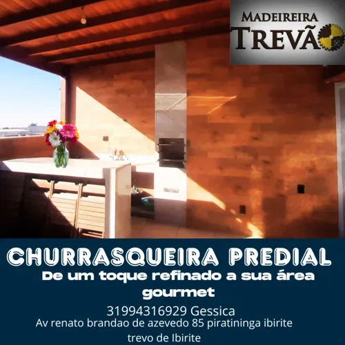 Churrasqueira predial pequena 55 largura lisa com 3 dutos grande dando altura 2.20 