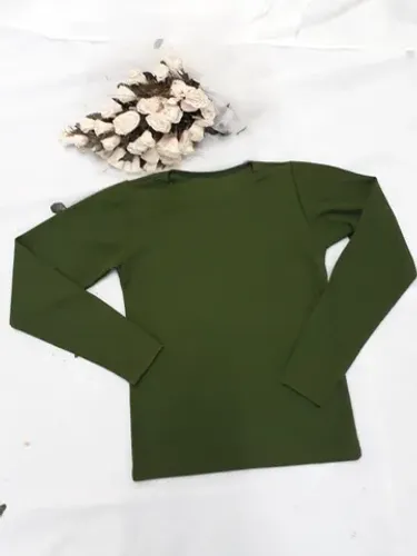Blusa Manga Longa Poliamida Lisa Feminina