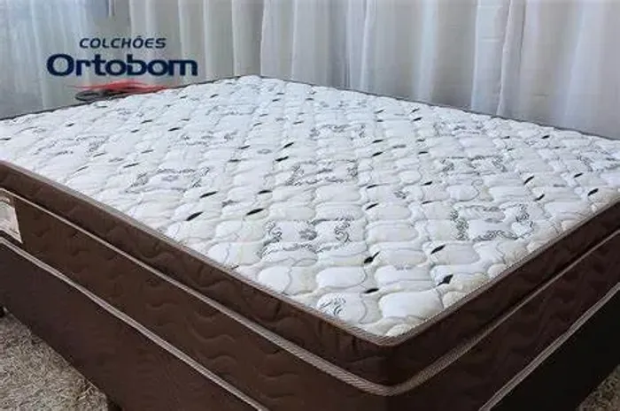 Ortobom Semi Ortopedic Queen 1,58x1,98 com 28cm alt- Loja em Alcântara