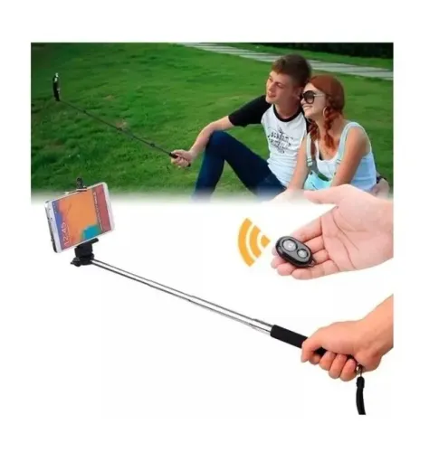 Bastão Self Pau De Selfie Monopod Com Controle Bluetooth wpp:43. *