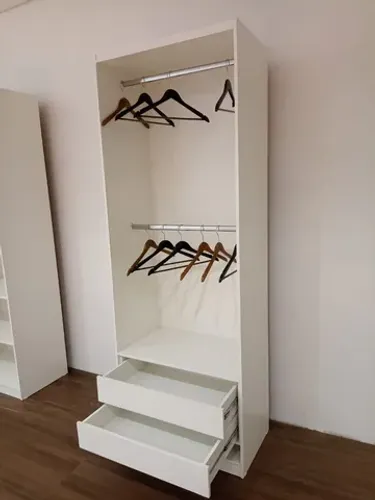 CABIDEIRO DUPLO COM 2 GAVETAS CLOSET MDF 
