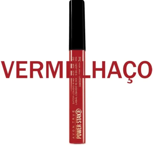 Batom Líquido Power Stay Vermelhaço Avon 16h Duração apenas 45,00
