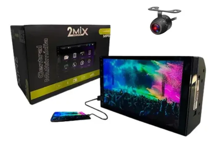  Mp5 Bluetooth Vídeo Player Espelhamento Usb + Câmera de ré 