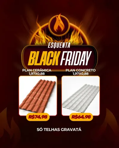 Telha PVC Black Friday 