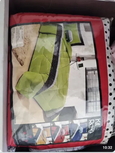 Jogo de cama infantil Verde com Detalhes Poá