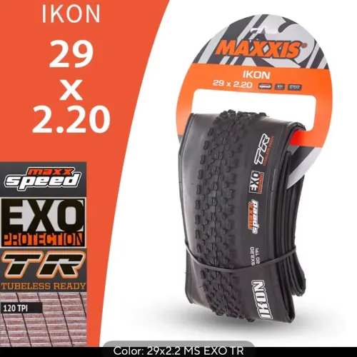Par de Pneus Mtb Maxxis Ikon Aro 29 Kevlar 29 X 2.20 120 Psi Tubeless