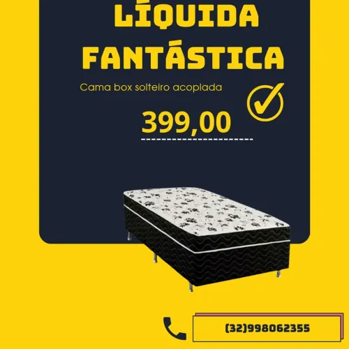 Cama Box Solteiro Acoplada - Liquidação Fantástica!