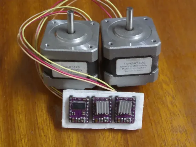 motor de passo + 3 Drivers