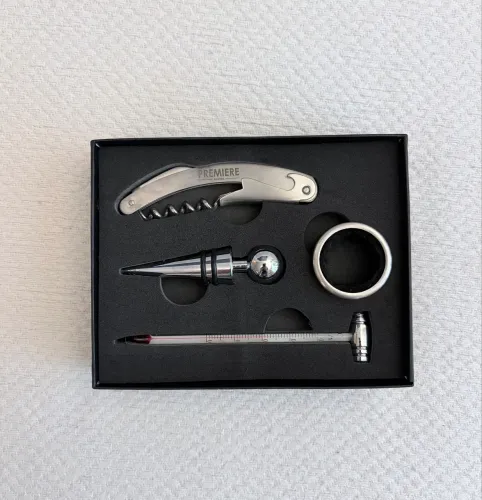 Kit de abridor de vinho