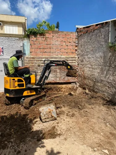 Escavações mini escavadeira 