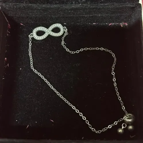 Pulseira prata 925 infinito