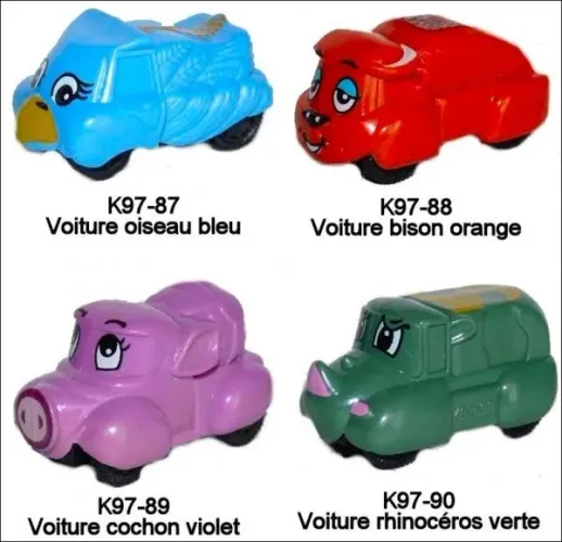 Kinder Ovo Carro animais com fricção 