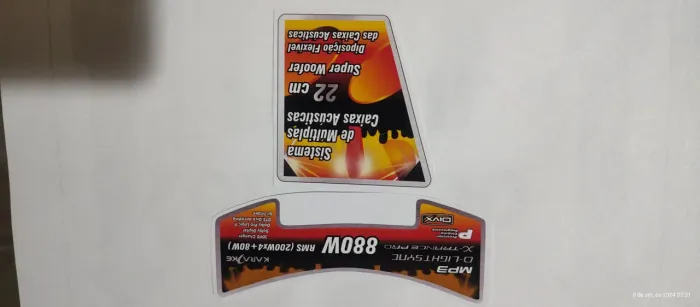 Adesivos som Sony zux zx80d zux9 dx9 dx90 dx7 