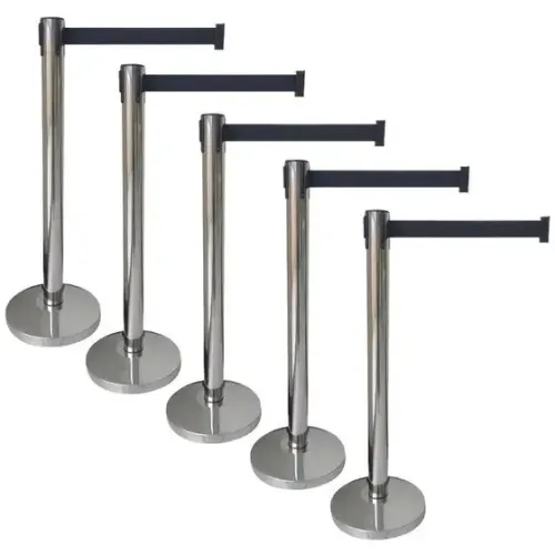 Locação de Unifilas Cromado | Pedestal Organizador de Filas para Eventos