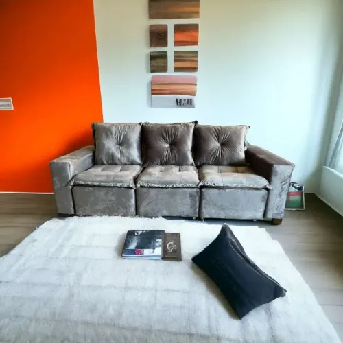 Sofá Retrátil Texas 2,50m com Frete Grátis - Direto do Fabricante!