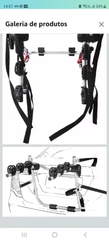 Rack ZX  para 3 bicicletas - Transporte seguro e fácil