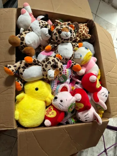 Vendo uma caixa de pelúcia, tadas novas unidades 35 reais