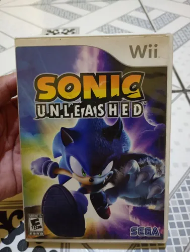 Sonic Unleashed - Wii completo com manual-americano.