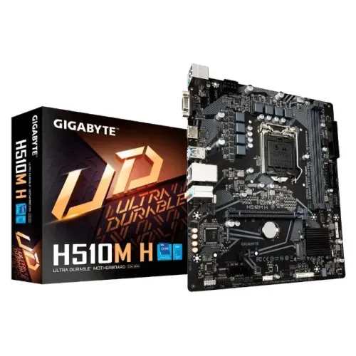 Placa-Mãe Gigabyte H510 M-H Intel LGA 1200 10ª E 11ª Geração, Nova, Na Caixa