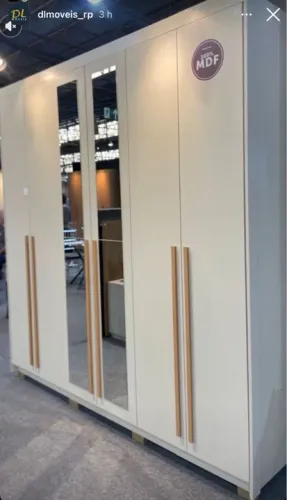 Guarda Roupa 06 Portas Mdf 100% Casal Novo