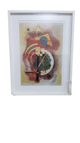 Quadro Decorativo de  "Hommage à Grohmann" (1926), emoldurado Usado Favor  Ler Descrição 