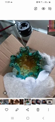 Fruteira Cristal Murano