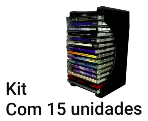 Kit Porta Cds - Box para organizar até 15 Cds
