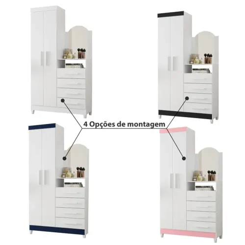 Guarda-Roupa com 4 Opções de Montagem capri / ENTREGA HOJE !!! 