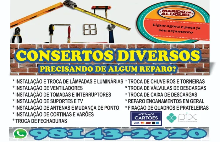 Eletricista manutenção em geral