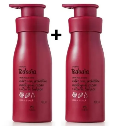 PROMOÇÃO Kit Creme Desodorante Corporal Natura Tododia Cereja e Avelã