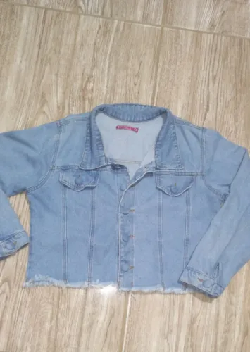 Jaqueta Jeans Cropped Feminina