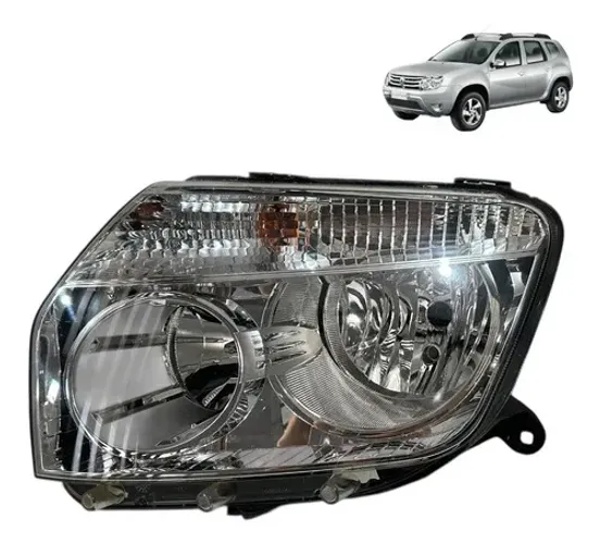 Farol Duster 2012 2013 2014 2015 Esquerdo Cromado Original