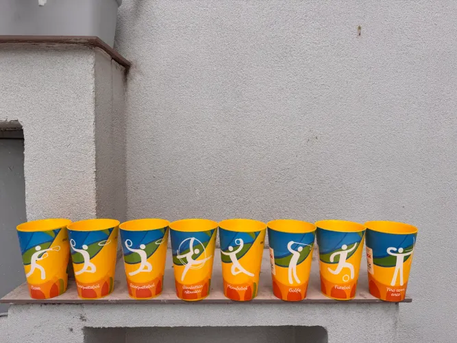 Lote 8 copos da Olimpíada 2016 no Brasil