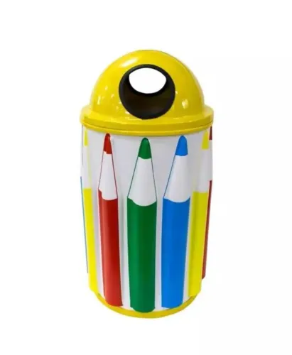 Lixeira Lápis Lig Lig 80l - Lixeira temática em formato de lápis