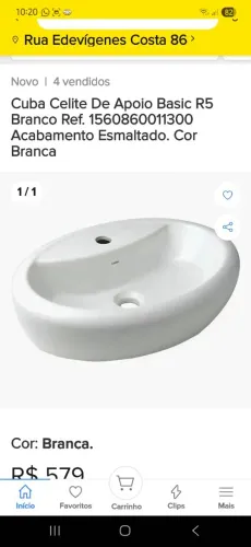 cuba de apoio basic celite