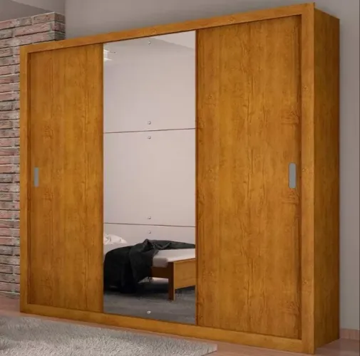 Guarda Roupa Casal Veneza 3 Portas 4 Gavetas com Espelho Varios modelos
