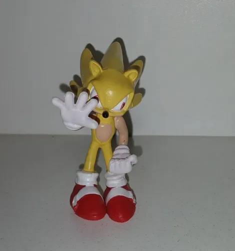 BONECO MINIATURA SUPER SONIC AMARELO