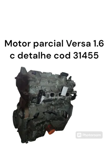Motor Parcial Versa 1.6 C Detalhe Bloco Quebrado Cod 31455