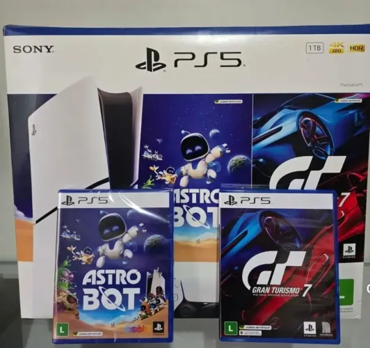 PS5 slim 1TB com leitor de disco