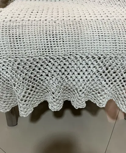 Colcha de solteiro em crochê 