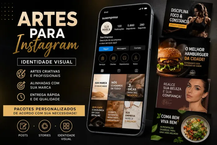 Artes para Instagram / identidade visual