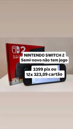 Nintendo Switch 2 seminovo 
