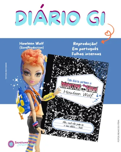 Diário Howleen Wolf *Sisters Pack* - Monster High Boneca