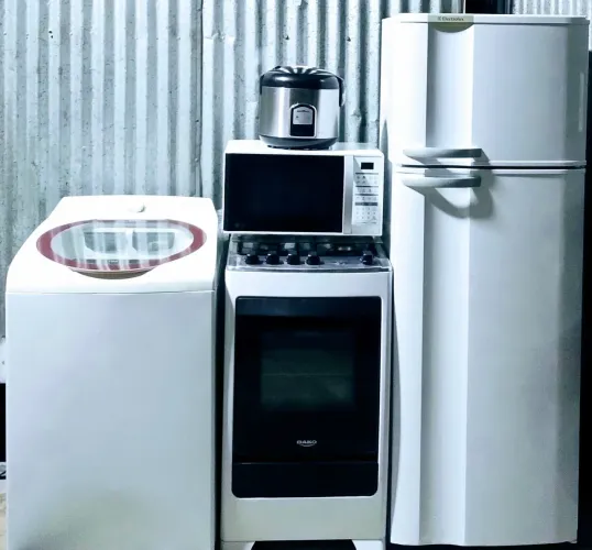 Geladeira lavadora fogão micro-ondas