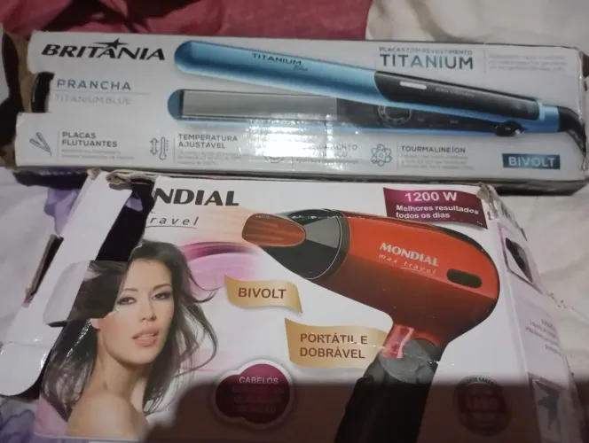 Vendo chapinha e secador de cabelo