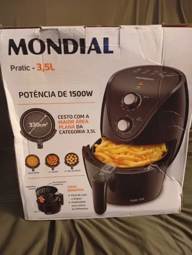Fritadeira Air Fryer 3,5 L Mondial Preta