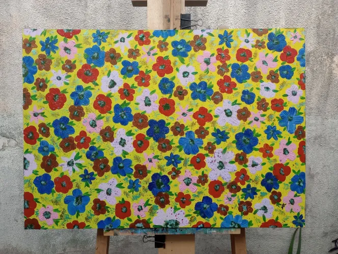 Pintura em acrílico - 70x50cm