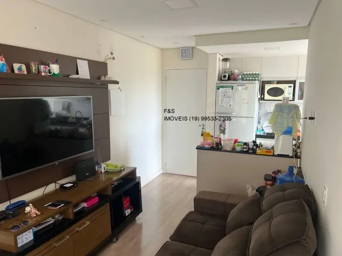 Apartamento à venda em Valinhos-SP, bairro Ortizes: 2 quartos, 1 suíte, 2 salas, 2 banheir